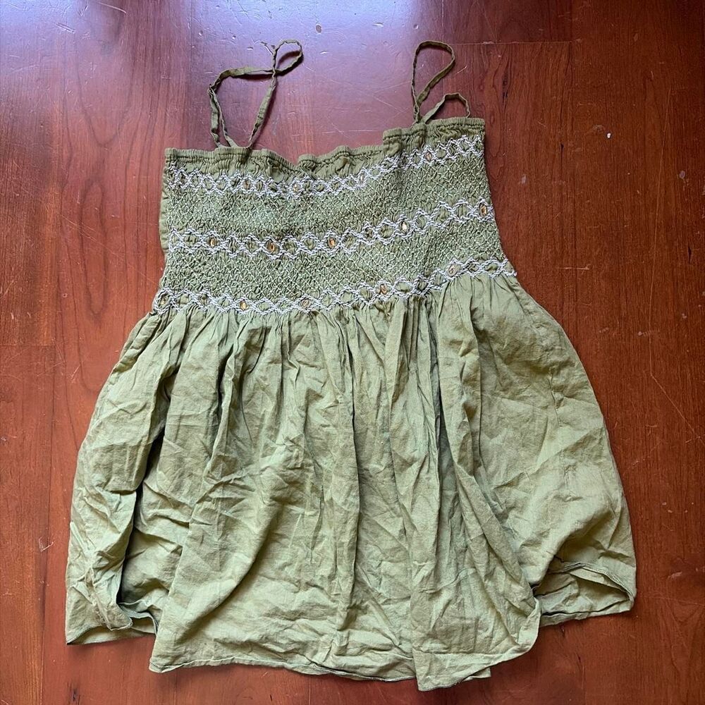 Nikibiki Women's Green and Khaki Blouse
